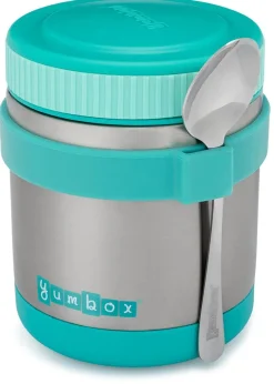 Yumbox Zuppa Stainless Steel Thermal Food Jar & Spoon, 14oz - Caicos Aqua