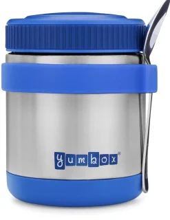 Yumbox Zuppa Stainless Steel Thermal Food Jar & Spoon, 14oz - Neptune Blue