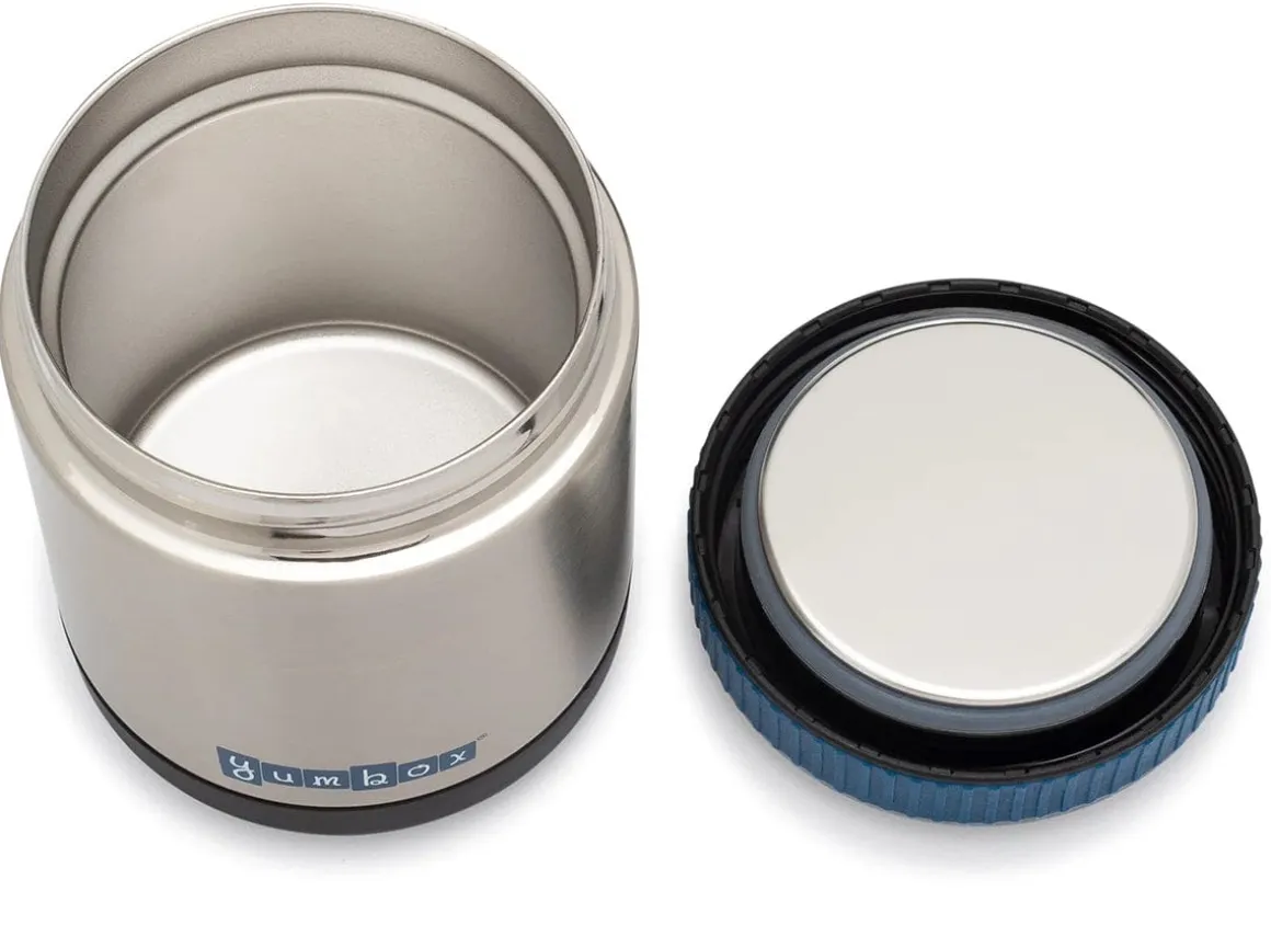 Yumbox Zuppa Stainless Steel Thermal Food Jar & Spoon, 14oz - Twilight Black