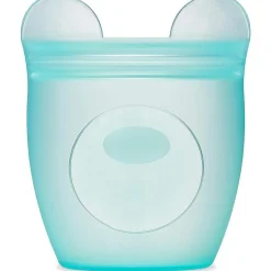 Zip Top Baby Snack Container, 4oz - Bear - Teal
