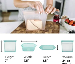 Zip Top Sandwich Bag - Frost