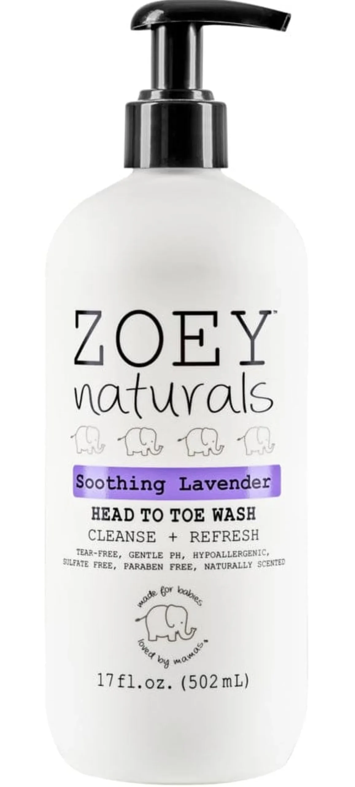 Zoey Naturals Head to Toe Wash - Soothing Lavender