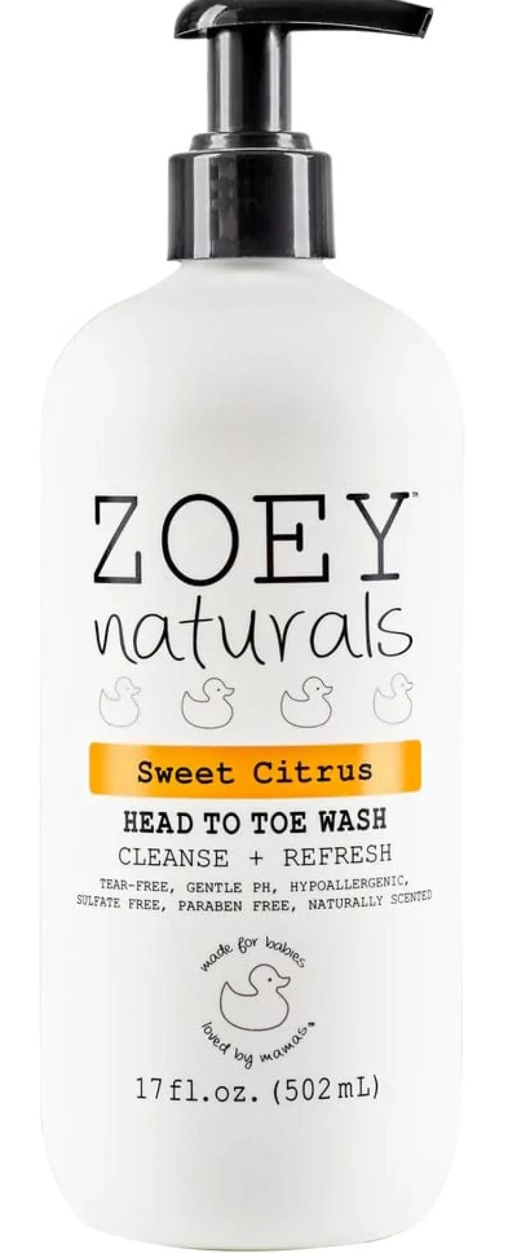 Zoey Naturals Head to Toe Wash - Sweet Citrus