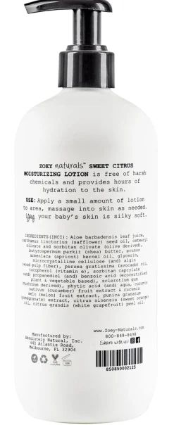 Zoey Naturals Moisturizing Lotion - Sweet Citrus