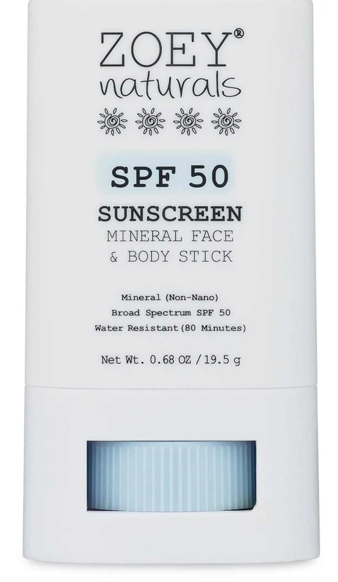 Zoey Naturals SPF 50+ Face & Body Stick - Fragrance Free