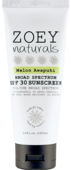 Zoey Naturals SPF 30 Sunscreen - Melon Awapuhi