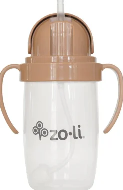 Zoli Bot 2.0 Weighted Straw Sippy Cup, 10oz - Sand Stone