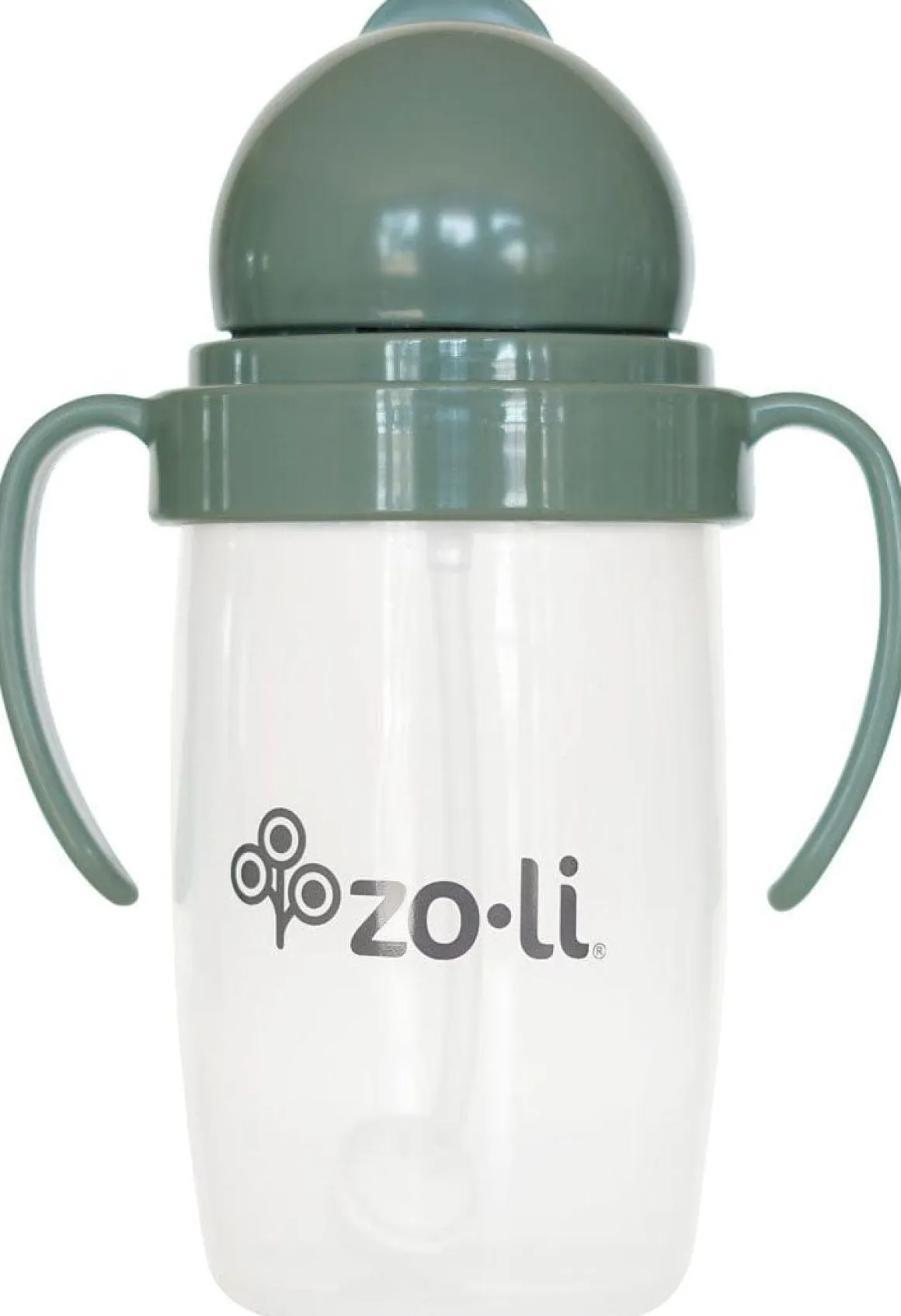 Zoli Bot 2.0 Weighted Straw Sippy Cup, 10oz - Spruce Green