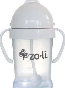 Zoli Bot Weighted Straw Sippy Cup, 6oz - Ash Grey