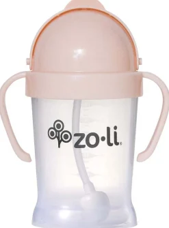 Zoli Bot Weighted Straw Sippy Cup, 6oz - Blush
