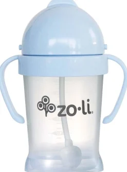 Zoli Bot Weighted Straw Sippy Cup, 6oz - Mist Blue
